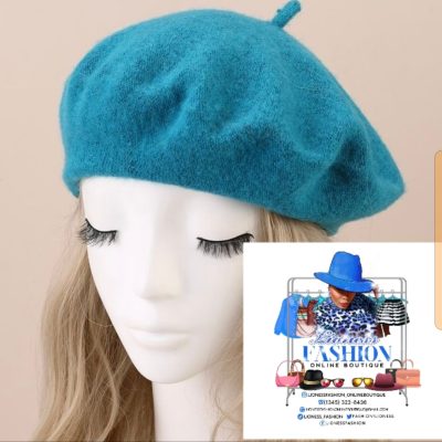 Turquoise Unisex Beret #00005